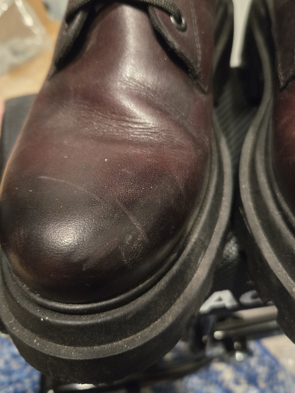 Thursday Boot Company Women’s Lace-Up Combat Boots in Black Cherry - Picture 3 of 6